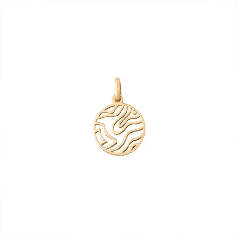 پلاک طلا 18عیار طرح توپوگرافی