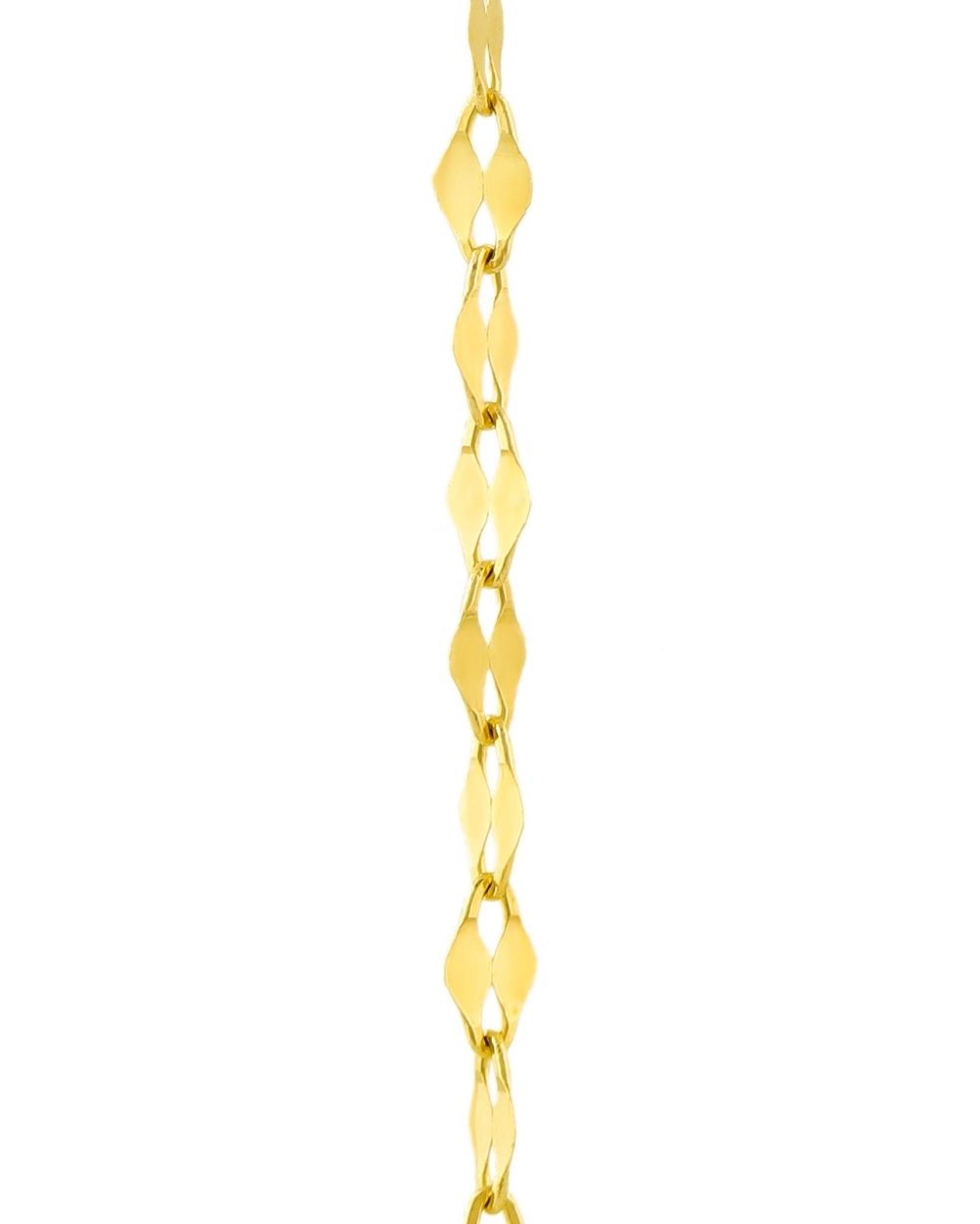 زنجیر طلا 18عیار زنانه طرح پولکی سبک سایز 2 40cm - تصویر 4