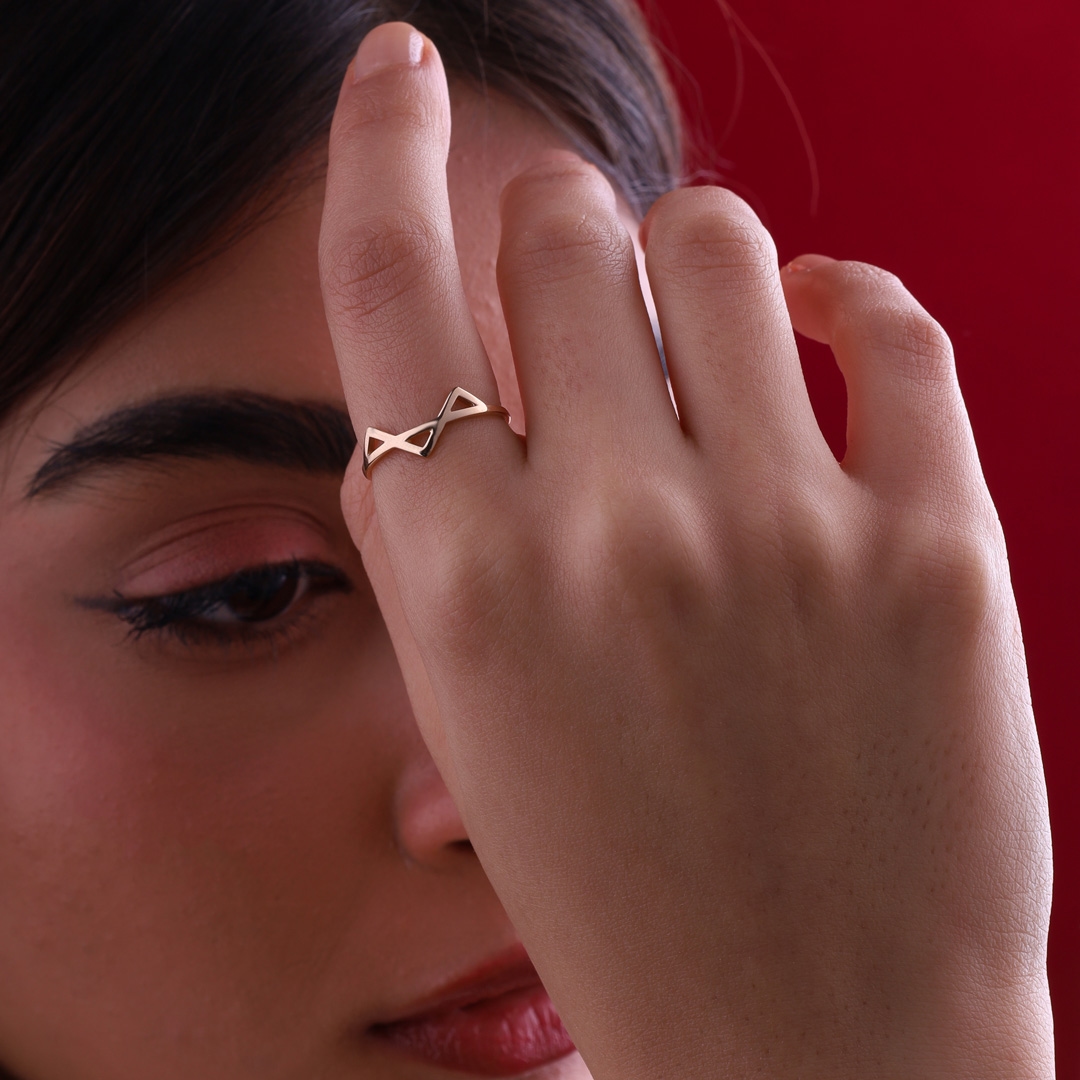 انگشتر ولف طلا 18 عیار - تصویر 2