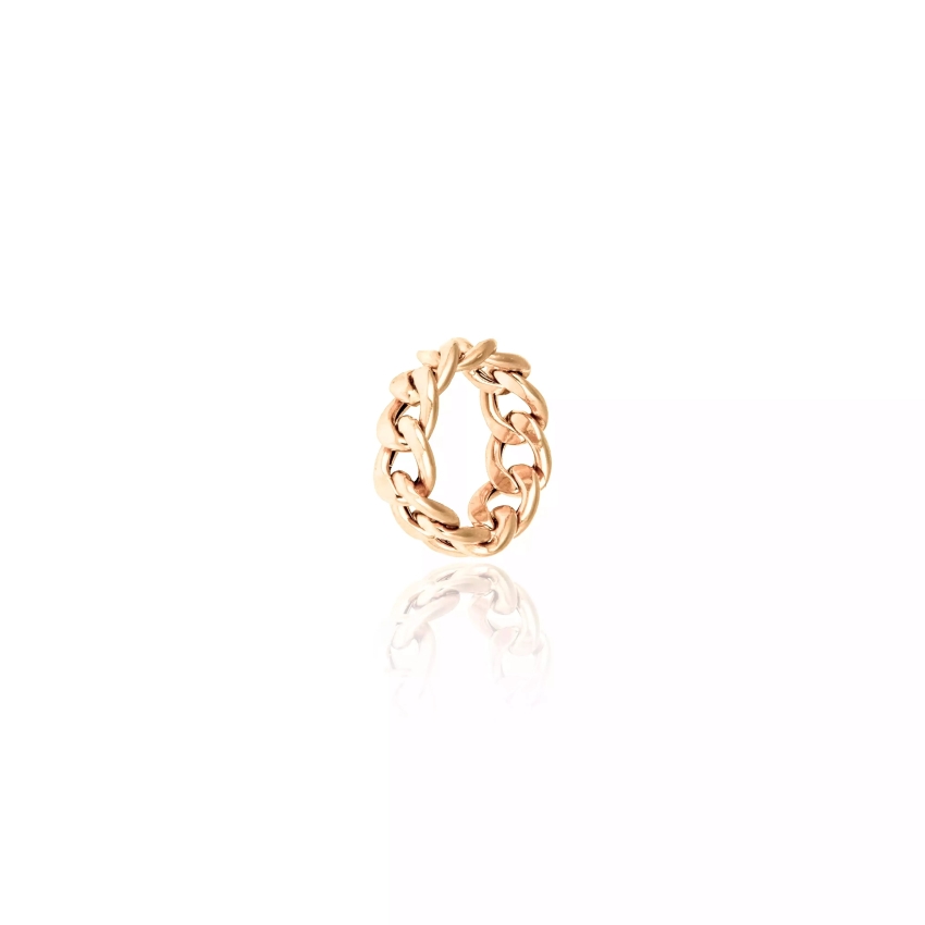گوشواره حلقه ای کارتیه طلا 18 عیار - تصویر 2