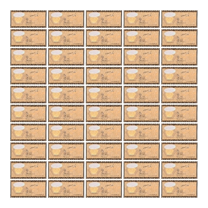 سکه طلا پارس 200 سوتی 18 عیار بسته 50 عددی