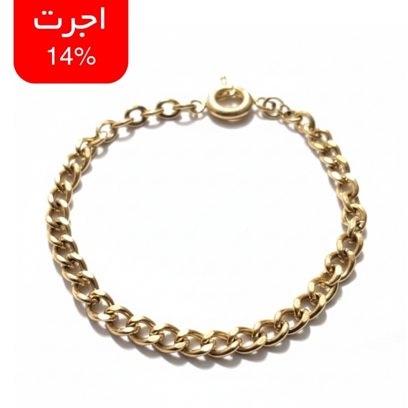 دستبند طلا 18 عیار طرح کارتیه ظریف – کد 3