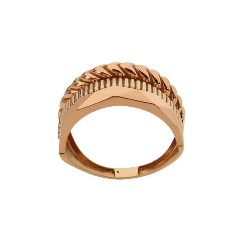 انگشتر طلا 18 عیار مدل تاسیان کد 8746 سایز 59 - تصویر 2