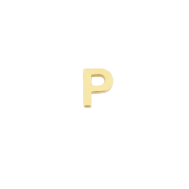 پلاک طلا 18 عیار  p  ساده