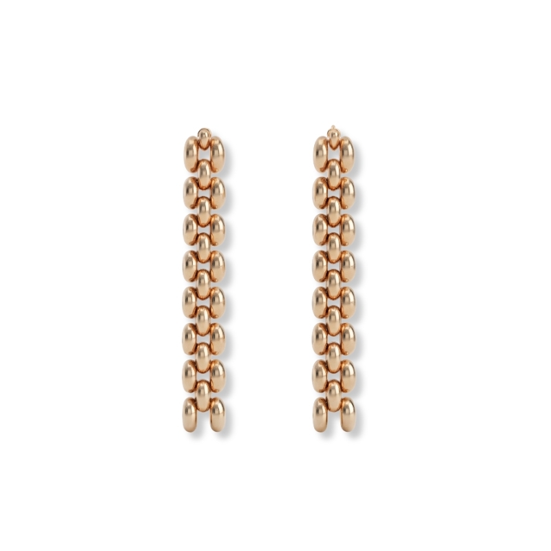 گوشواره طلا 18 عیار طرح رولکس خاویار - تصویر 2