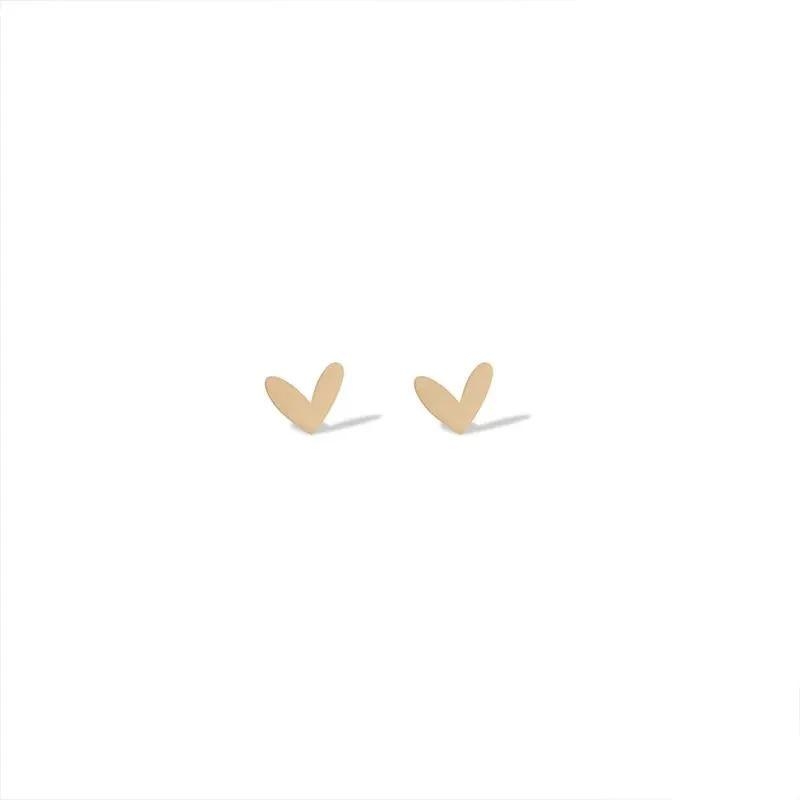 *گوشواره طلا 18عیار طرح قلب مینیمال