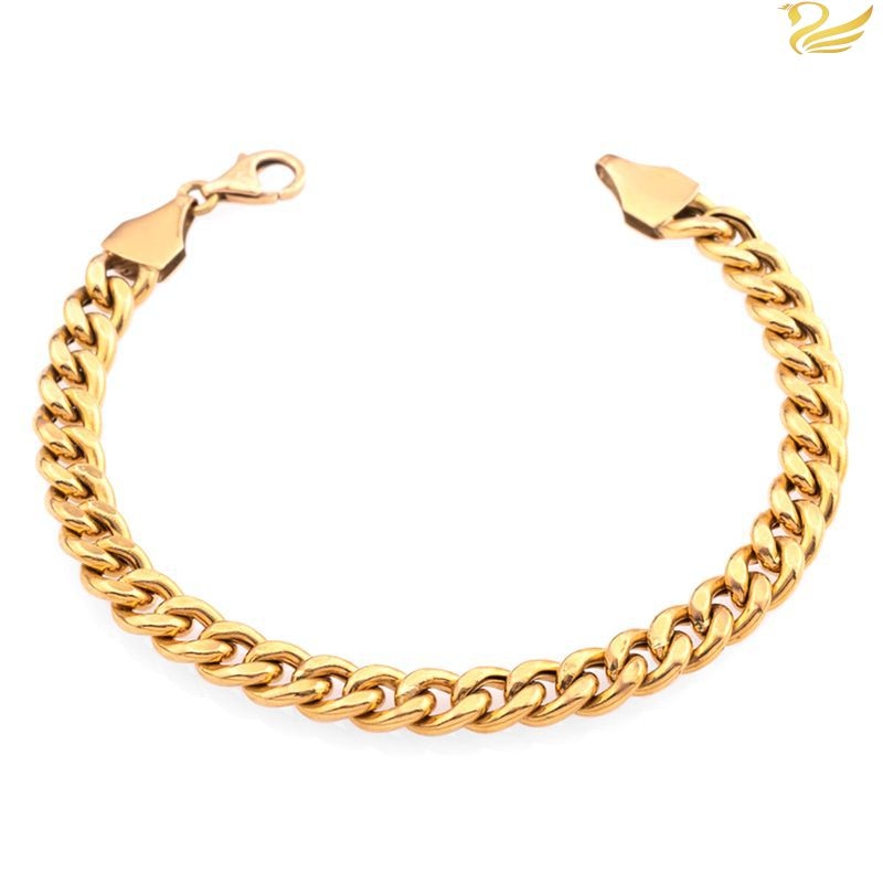 دستبند طلا 18 عیار طرح کارتیه 100